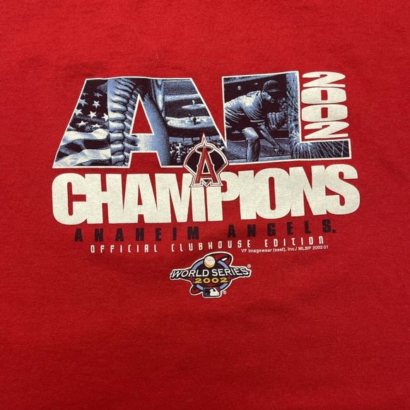 Vintage Y2K Early 2000’s Anaheim Angels American League Champions MLB Size XL - Picture 2 of 7